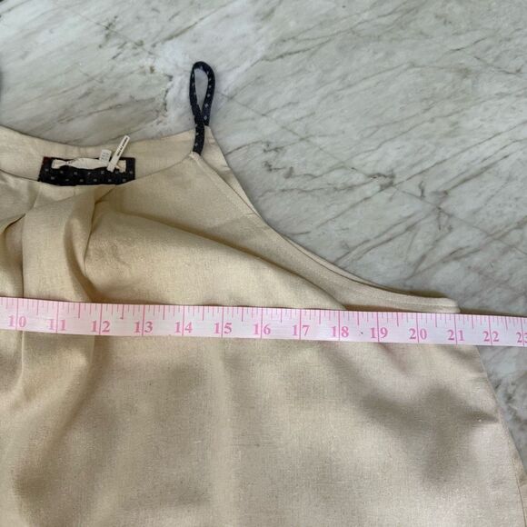 Anthropologie Floreat Sava Silk Halter Dress with pockets Sz 14 - Picture 9 of 12